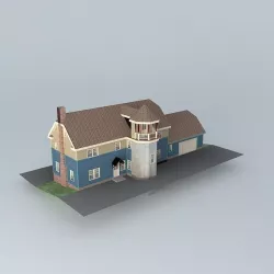 DIY house Free 3D model
