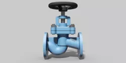 DN40 PN40 - Bellow sealed globe valve - Autodesk Inventor Free 3D model