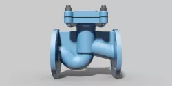 DN40 PN40 - Check valve lift type - Autodesk Inventor Free 3D model
