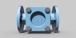 DN40 PN40 - Double sight glass - Autodesk Inventor Free 3D model