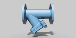 DN40 PN40 - Y-type filter-strainer - Autodesk Inventor Free 3D model