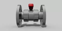 DN40 - PVC Ball valve with flanges NC - Autodesk Inventor Free 3D model