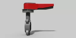 DN50 - PVC Butterfly valve wafer NO - Autodesk Inventor Free 3D model