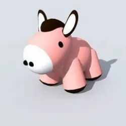 donkey toy  Free 3D model