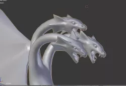 Dragon Base Mesh  Free low-poly  3D model