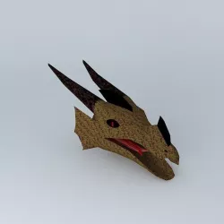 Dragon head Free 3D model