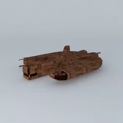 Ebon Hawk II Free 3D model