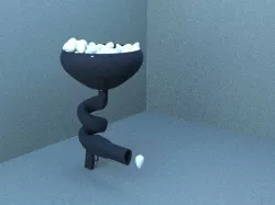 eggs gun Free 3D model