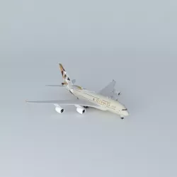 Etihad Airways Airbus A380 861 New Facets of Abu Dhabi Livery... Free 3D model