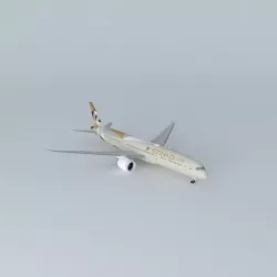 Etihad Airways Boeing 787 9 Dreamliner New Facets of Abu Dhab... Free 3D model