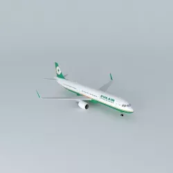 Eva Air Airbus A321 211 New Livery 2014  Free 3D model