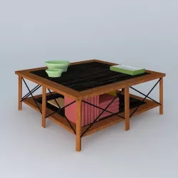 Extraordinary coffe table Free 3D model