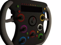 F1 Steering Wheel Free low-poly  3D model