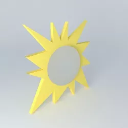 Fake sun Free 3D model