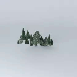 Fall Line Trees 1 (Mad River Glen, Waitsfield, Vermont) Free 3D model