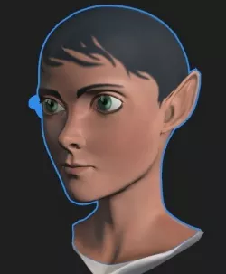 Fantasy Guy Mesh Head Free 3D model