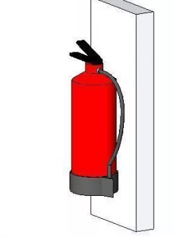 Fire Extinguisher - WITH BACKING Free 3D model