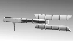 First Order Stormtrooper Baton Free low-poly  3D model