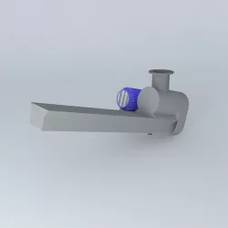 FrÃ¶ling agitator for wood chips boiler Free 3D model