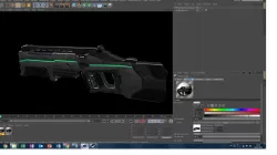 Fusil a Plasma Calibre 12 Free 3D model