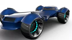Future Car Concept Free low-poly  3D model