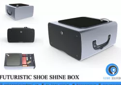 Futuristic Shoe Shine Box Free 3D model