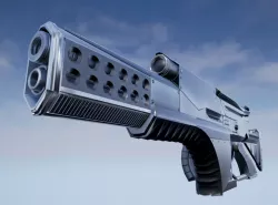 Futuristic Weapon Low Poly Free low-poly  3D model