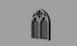 Gothic WIndow Free 3D model