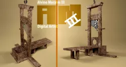Guillotine Free low-poly  3D model