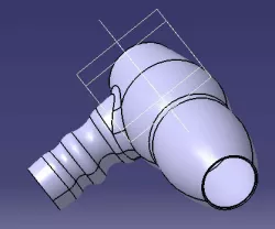 Hair drier surfacing Free 3D model