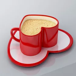 Heart Shape Cup Free 3D model