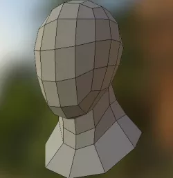 Human Head Free low-poly  3D model