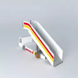 Iberia Airlines Airstairs Free 3D model