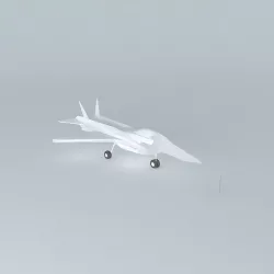 Jet fighter template NEG Free 3D model