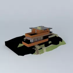 John C. Pew House- Frank Lloyd Wright Free 3D model