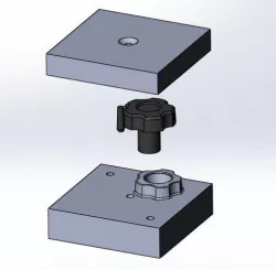 Knob and Mold Cavity Free 3D model