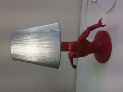 Lamp adapted to standard lampshades and LED GU-10 Free 3D model