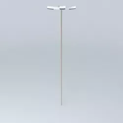 Lighting pole rotatory white castle with maringa Free 3D model