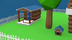 Low Poly Country House Free low-poly  3D model