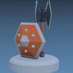 Low Poly Medieval Weapons Pack Free low-poly  3D model