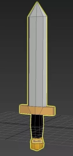 Low-Poly Short Sword Free low-poly  3D model