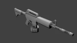 M4A1 nails Free 3D model