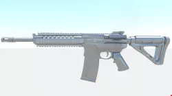 M4A4 Rifle Free low-poly  3D model