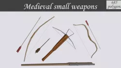 Medieval small weapons Free low-poly  3D model