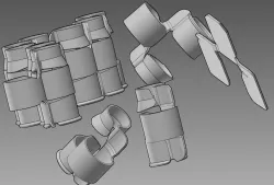 metallic belt caliber 30 m1 braz  Autodesk Inventor  Fusion 2013 Free 3D model