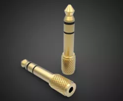 Mini jack to jack adapter Free 3D model