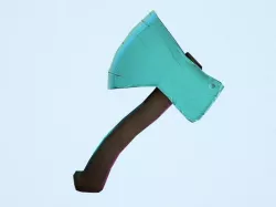 Mithril Axe - Low Poly Free low-poly  3D model