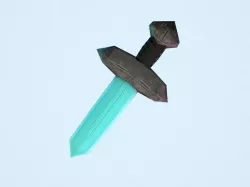 Mithril Sword - Low Poly Free low-poly  3D model