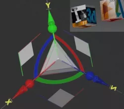 move rotate scale gizmo axial planar uniform X Y Z braz Free 3D model