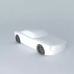Muscle car template Free 3D model